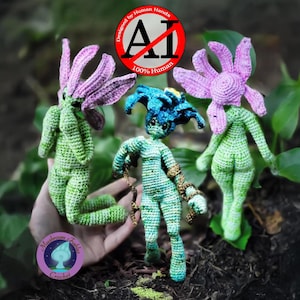 Garden Fae - Amigurumi Crochet Pattern Fantasy Fairy PDF