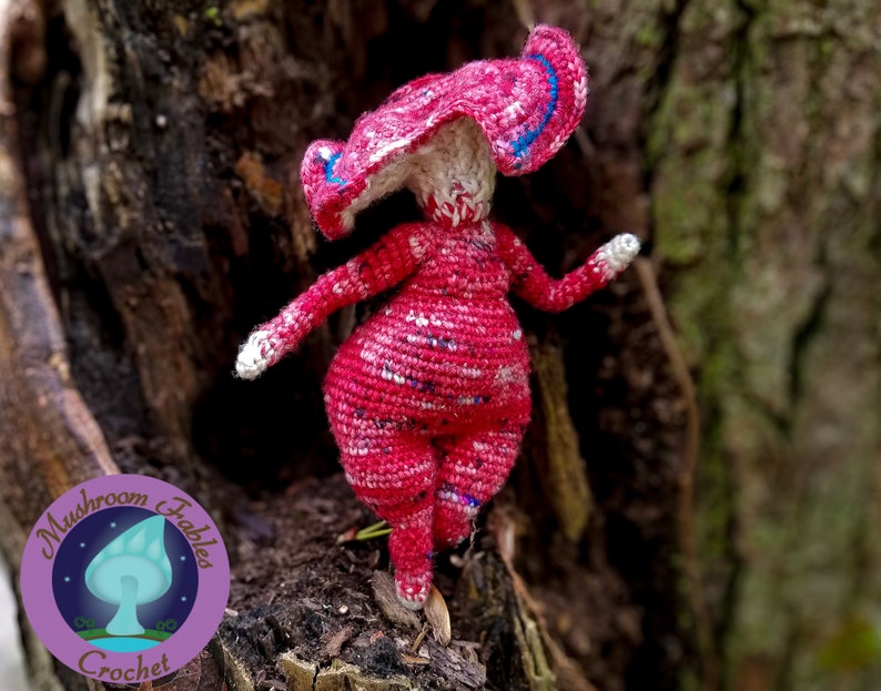 Thicc Mushroom Lady Amigurumi Crochet Pattern Fantasy Fairy PDF Download image 6