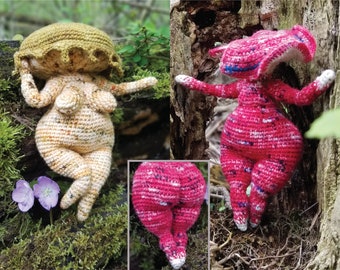 Thicc Mushroom Lady - Fantasy Amigurumi Mushroom Crochet Pattern Download