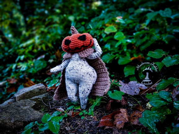 Halloween Crochet Pattern: Thicc Mushroom Lady - Add on (PDF
