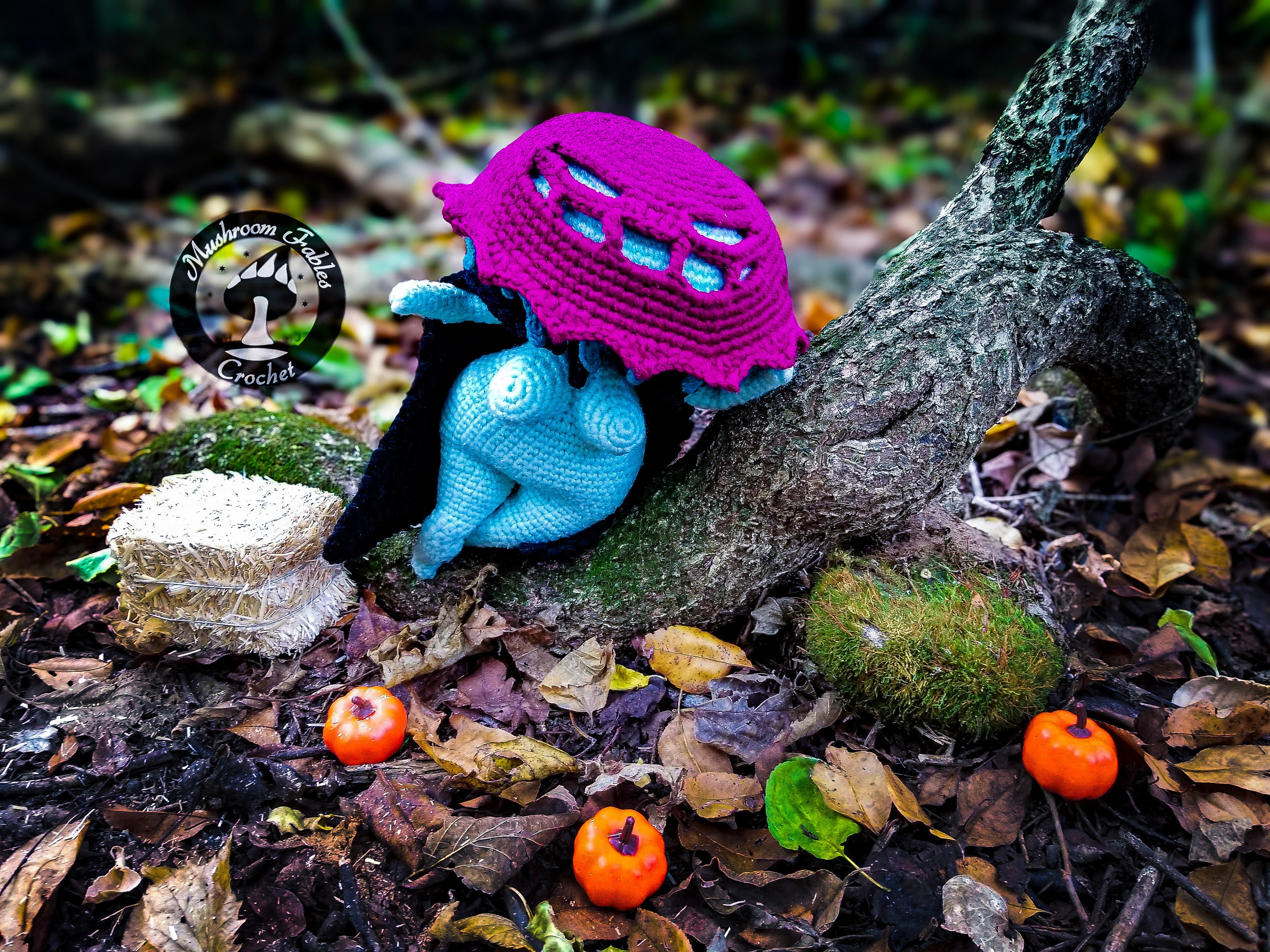 Halloween Crochet Pattern: Thicc Mushroom Lady - Add on (PDF
