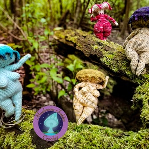 Thicc Mushroom Lady Amigurumi Crochet Pattern Fantasy Fairy PDF Download image 9