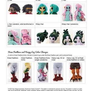 Harpy Chicks! - Fairy Amigurumi Crochet Pattern Greek Mythology PDF image 11