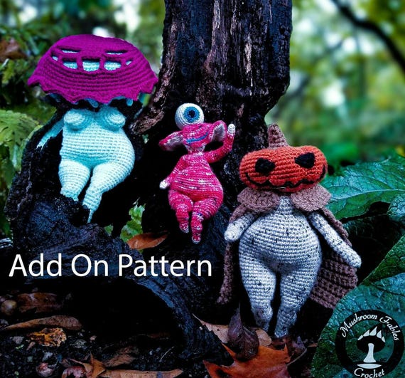 ブレア様　ASTIER ナタリーレテMummy Mushroom Halloween Crochet Pattern: Thicc Mushroom Lady - Add on (PDF