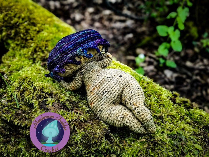 Thicc Mushroom Lady Amigurumi Crochet Pattern Fantasy Fairy PDF Download image 10