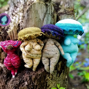Thicc Mushroom Lady Amigurumi Crochet Pattern Fantasy Fairy PDF Download image 5