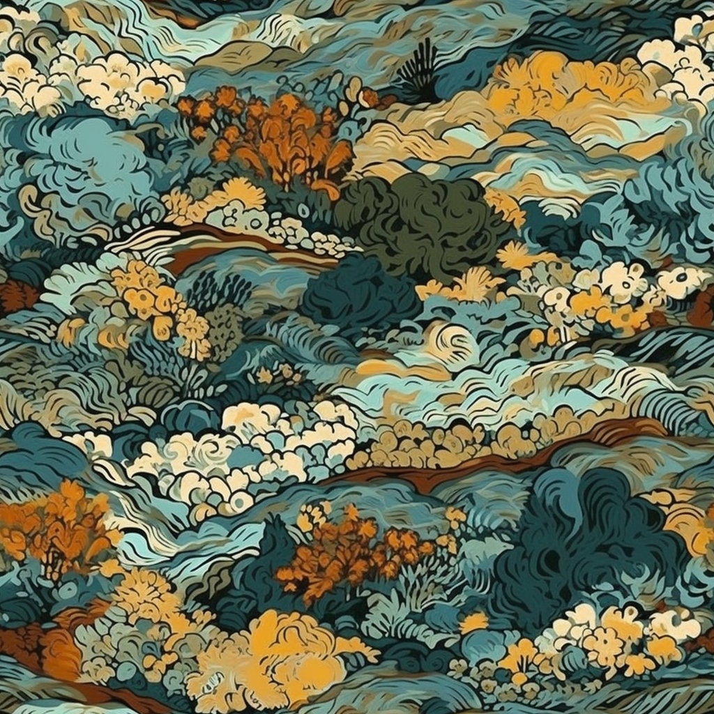 Van Gogh Inspired Pattern Fanny Pack - Etsy