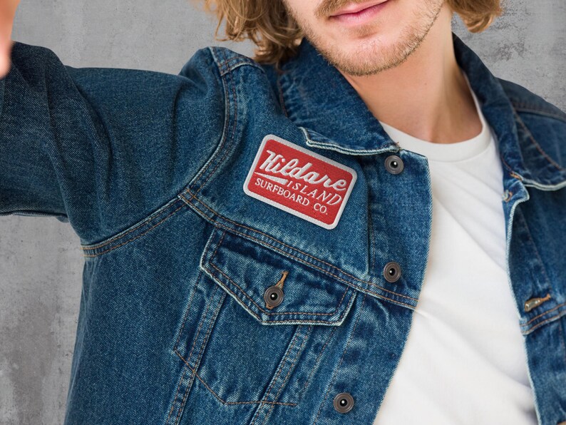 Kildare Island Surfboard Co. Elegantly Embroidered Custom Patch Vintage