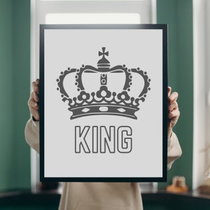 King Printable Download Wall Art