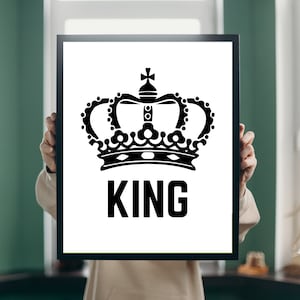 King Printable Download Wall Art