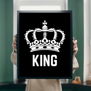 King Printable Download Wall Art