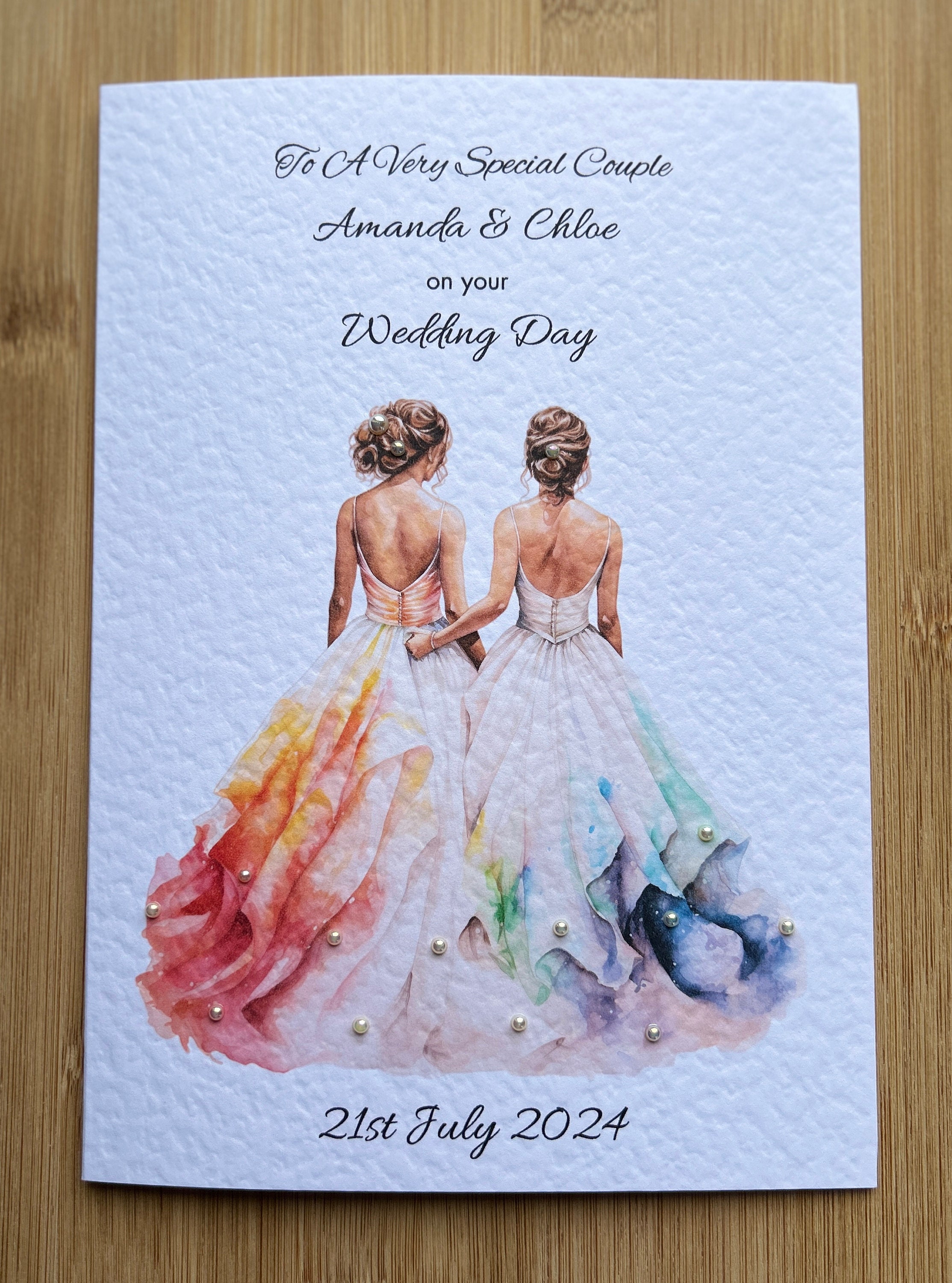 Lesbian Wedding Invitation UK