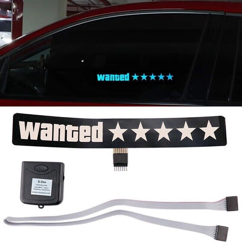 LED-Mittelfinger-Schild für Auto mit Fernbedienung, Autofenster