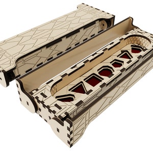 Digital files, Blueprints, Laser cut D&D dice tray