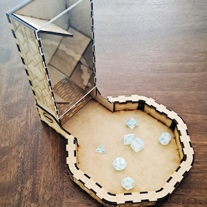 Plans for Dice Tower folding octagonal base, DXF/Ai/PDF
