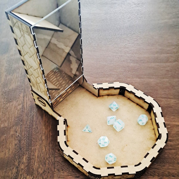 Plans for Dice Tower folding octagonal base, DXF/Ai/PDF