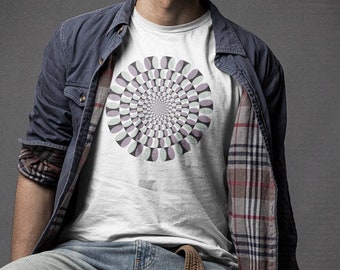 Optische Täuschung Tee, Trippy Rave Shirt