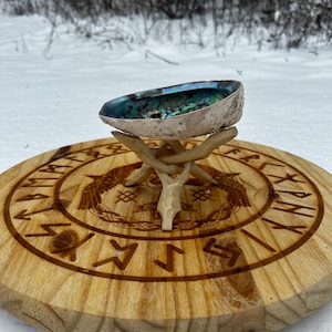 Abalone Smudge Shell & Stand
