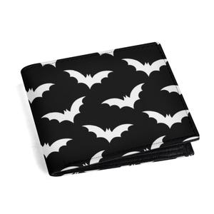 Cartera minimalista de piel sintética para hombre, estilo papel plegado, diseño de murciélago, accesorio exclusivo, uso diario, regalo gótico, cartera de moda, elegante