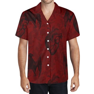 Maglietta Uomo Halloween Con Stampa 3D - Maniche Corte, Colore Blu. Camicia Casual Con Design Originale, Perfetta Per Feste A Tema. Tessuto Di Qualità, Sartoria Precisa E Vestibilità Comoda.