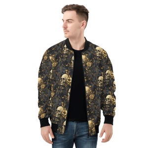 Skull Zip up Jacket - Etsy