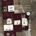 Old Money Wedding Website Template with RSVP, Editable Canva Website, Mobile Friendly Design product logo