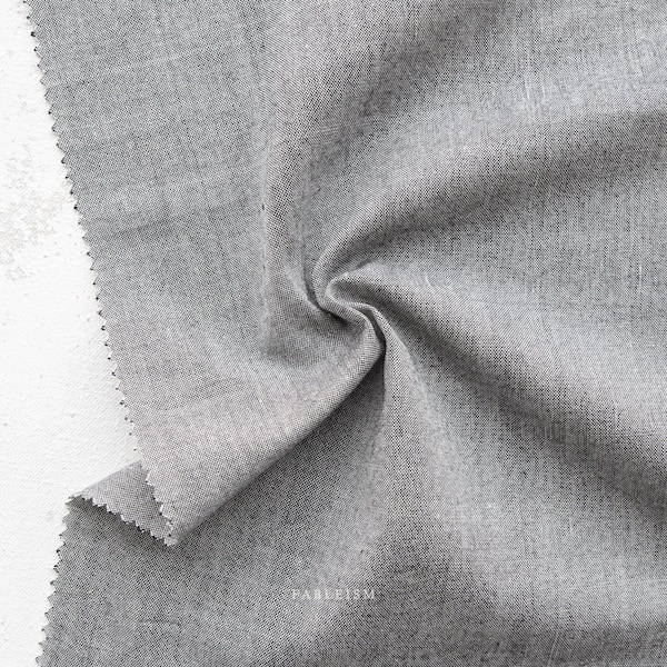 Woven Cotton - Quicksilver - Nocturne | Everyday Chambray by Fableism