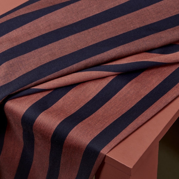 Cotton - Ray Chestnut Fabric by Atelier Brunette