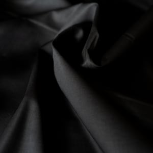 Birch Organic Fabrics - Cotton Lawn - Black Solid by Emily Isabella - There Was A Fox