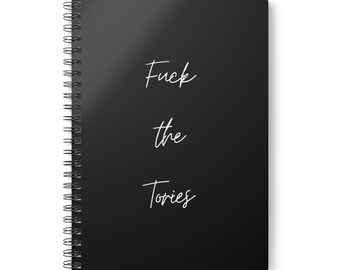 Fake Notizbuch, A5, Schwarzes Wirobound Softcover Notizbuch
