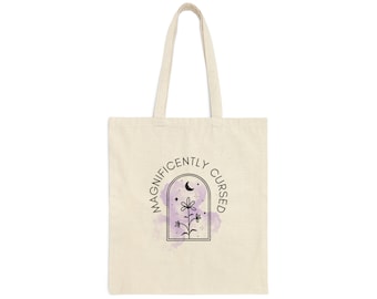 Magnificently Cursed Baumwollsegeltuchtasche