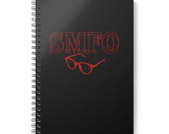 Derek SMFO mit Roter Brille Notizbuch Wirobound Softcover A5 | Fremde Dinge