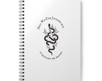 Invisible String Drahtgebundenes Softcover Notizbuch, A5
