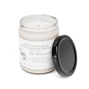 Das Manuskript- The Tortured Poets Abteilung- Kerzen Edition- Duftende Sojakerze, 9oz