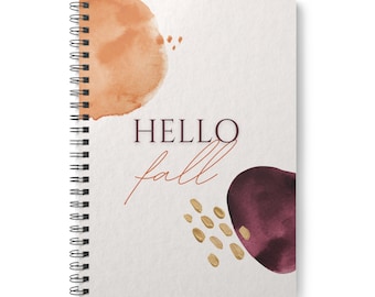 Hello Fall Notizbuch, A5, Wirobound Softcover