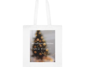 Liebhaber-Weihnachtsbaumwolltaschen