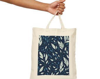 Blue Leaf Babe Cotton Canvas Tote Bag