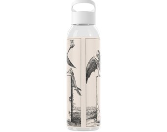 Skelett Grabstein Wasserflasche: Gruselige Gothic Trink-Geschirr