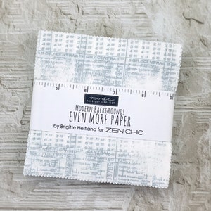 Even More Paper - Zen Chic - Charm Pack - Moda - Out of Print - Precut Cotton Fabric