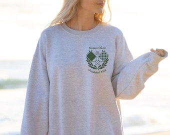 Pickleball Sweatshirt, Pickleball Club Crewneck, Custom Pickleball Player Sweatshirt, Pickleball Gifts, Country Club Aesthetic Crewneck