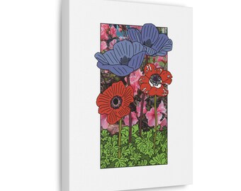 Flower Set 2, Canvas Wrap