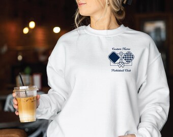 Pickleball Sweatshirt, Pickleball Club Crewneck, Custom Pickleball Player Sweatshirt, Pickleball Gifts, Country Club Aesthetic Crewneck
