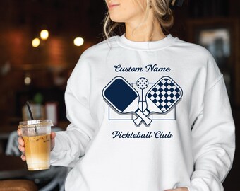 Pickleball Sweatshirt, Pickleball Club Crewneck, Custom Pickleball Player Sweatshirt, Pickleball Gifts, Country Club Aesthetic Crewneck