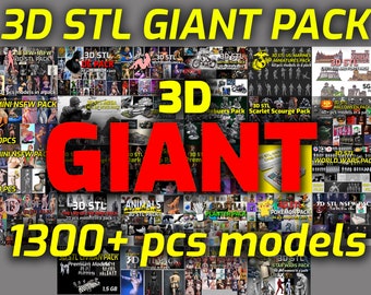 3D STL Giant Pack - High Quality stl models - bestseller packs - 3d stl - stl
