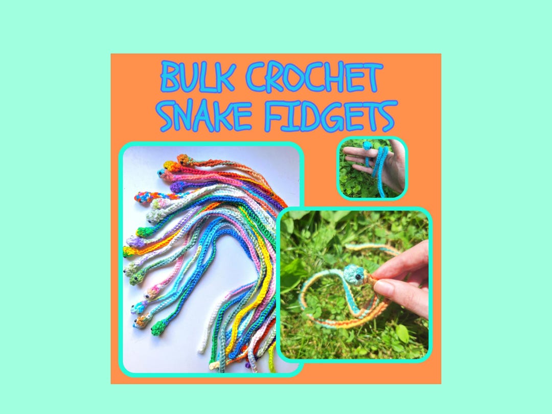 Bulk Soft Sensory Toy Stim Snake - Collection Fidget Snake Tactile ...