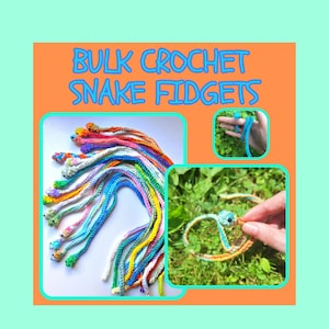 Bulk Soft Sensory Toy Stim Snake - Collection Fidget Snake Tactile Stim Toy Party Favor Gift Set of Tangle Fidgets Long Stringy Toys
