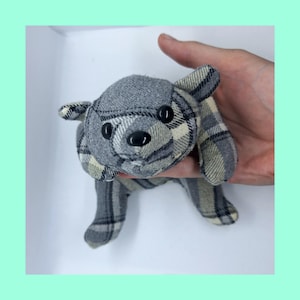 Mały, miękki wzór na misia z pamięcią: szablon do samodzielnego wykonania pluszowego zwierzaka (PDF) do natychmiastowego pobrania i wydrukowania z instrukcją wykonania głowy