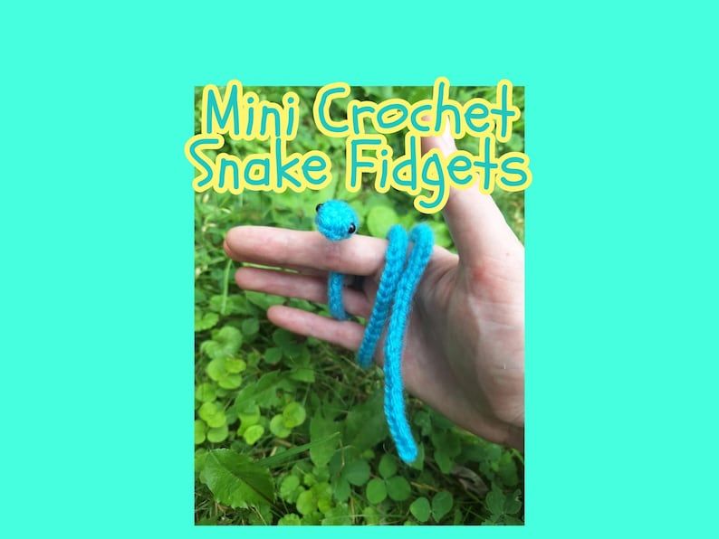 Mini Snakes Fidget - Cute Quiet Fidget for Kids - Stim Toy Plush - Small Budget Friendly Gift - Reptile Theme Birthday Present for Teens image 1
