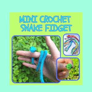 Mini Snakes Fidget - Cute Quiet Fidget for Kids - Stim Toy Plush - Small Budget Friendly Gift - Reptile Theme Birthday Present for Teens