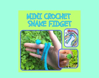 Mini Snakes Fidget - Cute Quiet Fidget for Kids - Stim Toy Plush - Small Budget Friendly Gift - Reptile Theme Birthday Present for Teens